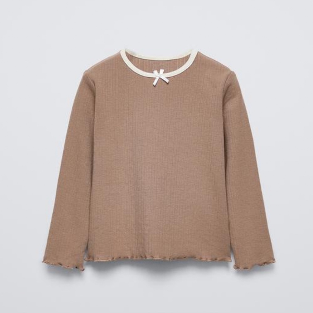 Piped Pointelle shirt